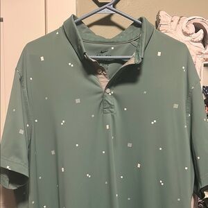 Nike Men's Green Polo Shirt